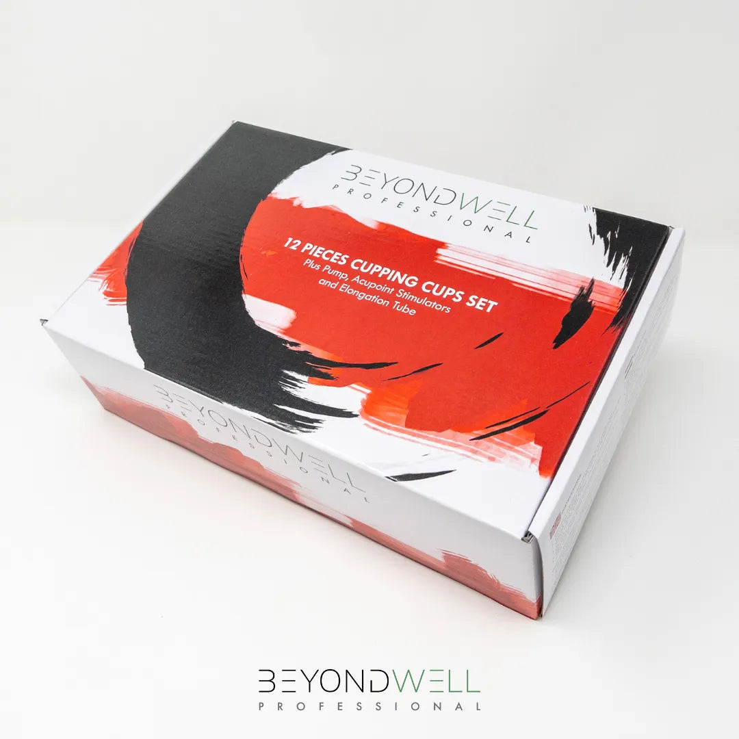 12x Cupping Set met Pomp plus 6x Acupuntmagneten en Verlengslang - Topkwaliteit