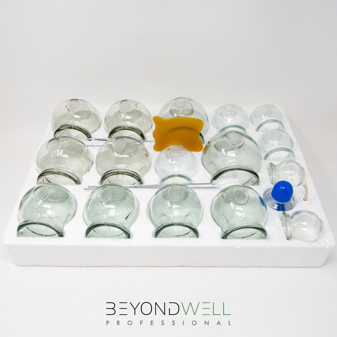 16x Kit de ventouses en verre avec accessoires