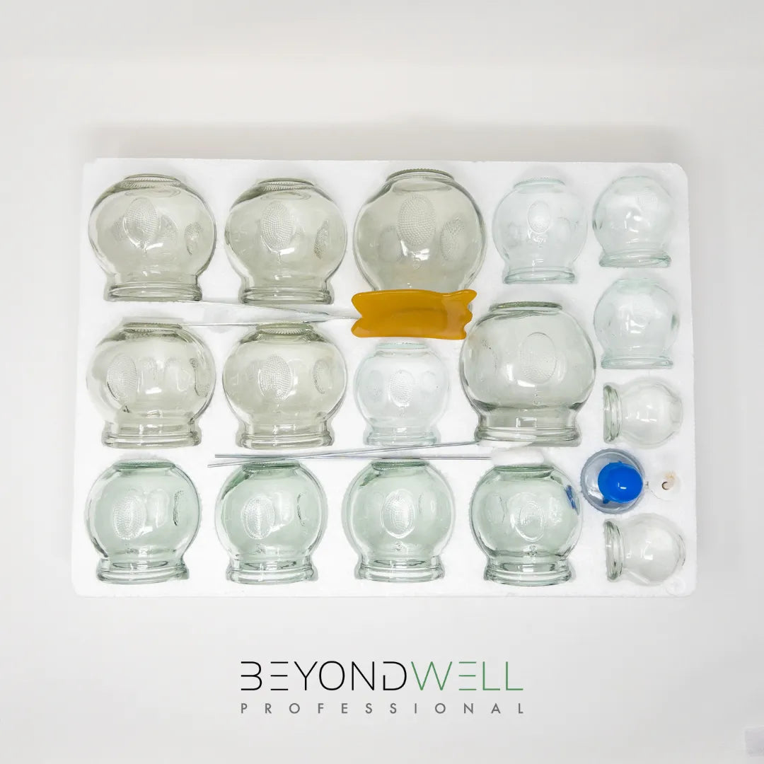 16x Kit de ventouses en verre avec accessoires