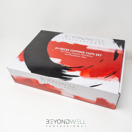 24x Cupping Set met Pomp plus 12x Acupuntmagneten en Verlengslang - Topkwaliteit