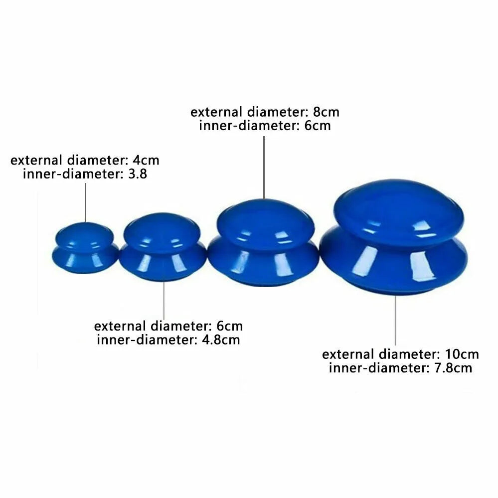Siliconen Cupping-set (4 stuks)