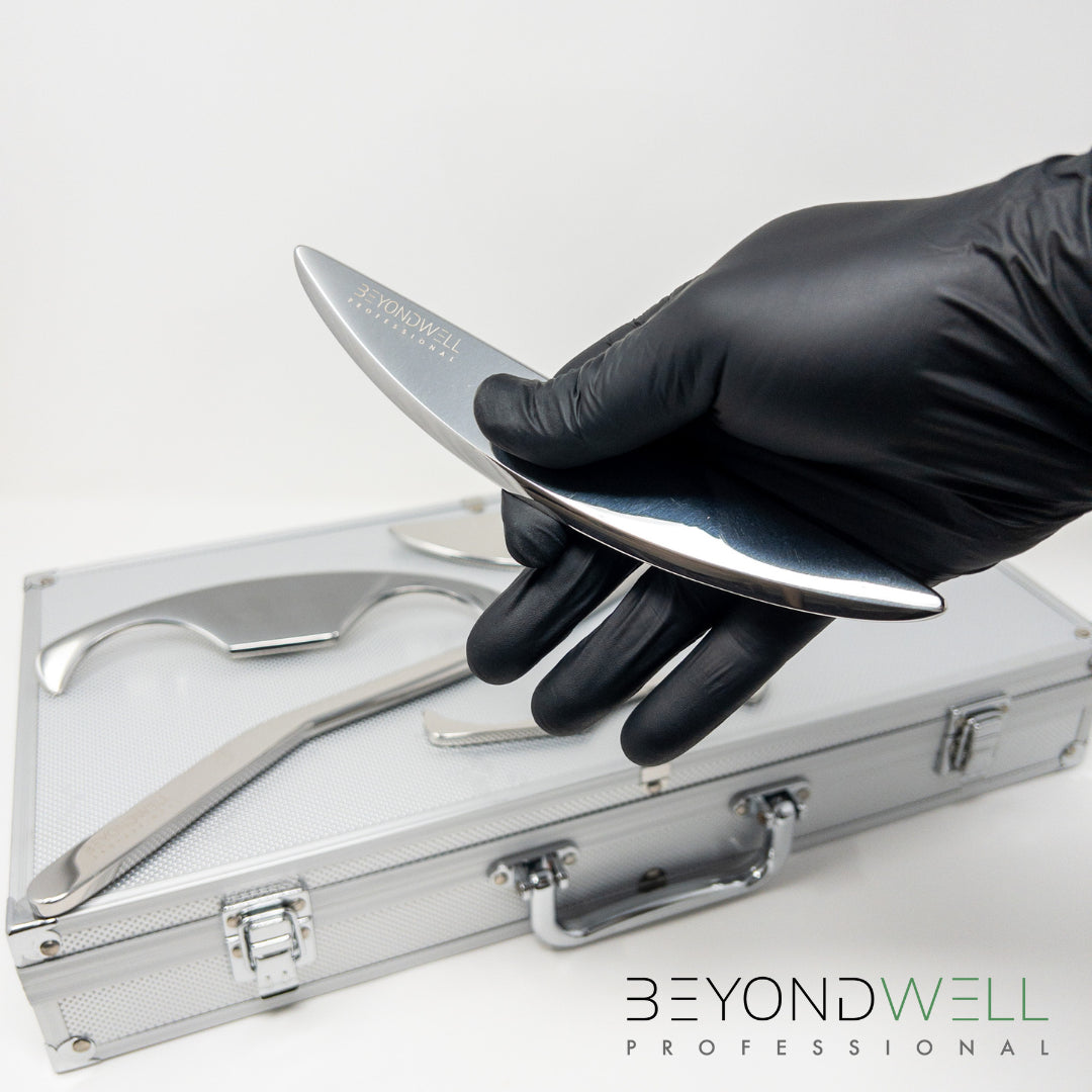 Roestvrijstalen Fascia IASTM Tool Set in Luxe Aluminium Koffertje