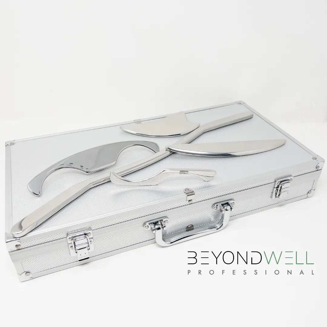 Roestvrijstalen Fascia IASTM Tool Set in Luxe Aluminium Koffertje