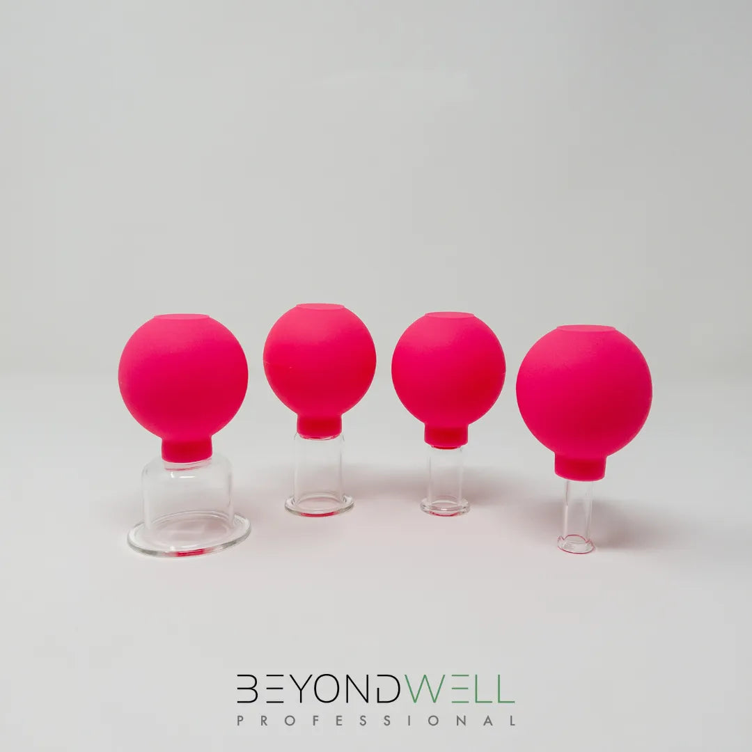 Silicone-Glass Cupping Set (4 pieces)