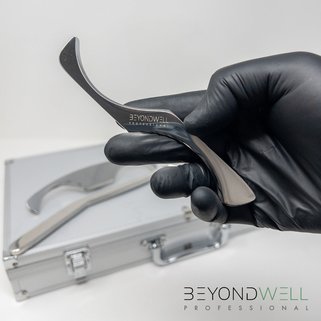 Roestvrijstalen Fascia IASTM Tool Set in Luxe Aluminium Koffertje