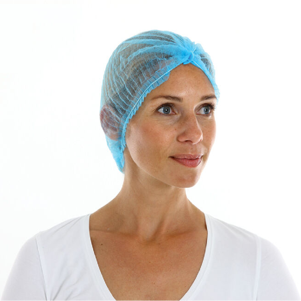 Filet à cheveux jetable - Bleu - 100 pcs