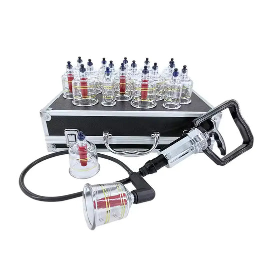 Professional Cupping Therapy Set with 19 Cups