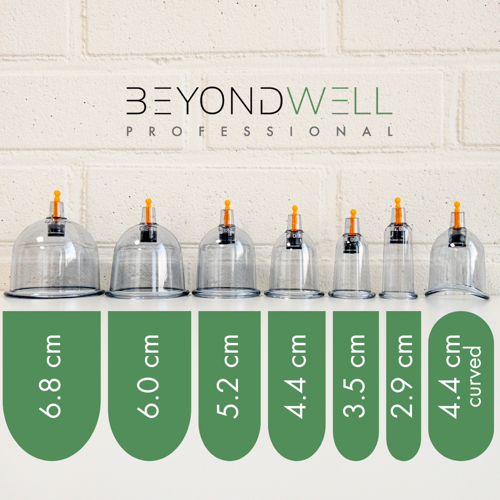 BeyondWell Schröpfgläser 6.8 cm (100 Stück) - Premium Produkt