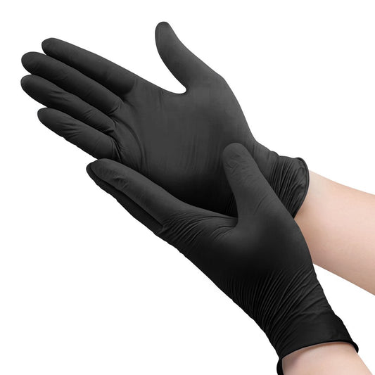 Schwarz Nitril Handschuhe - Beste Qualität - 100 Stk.