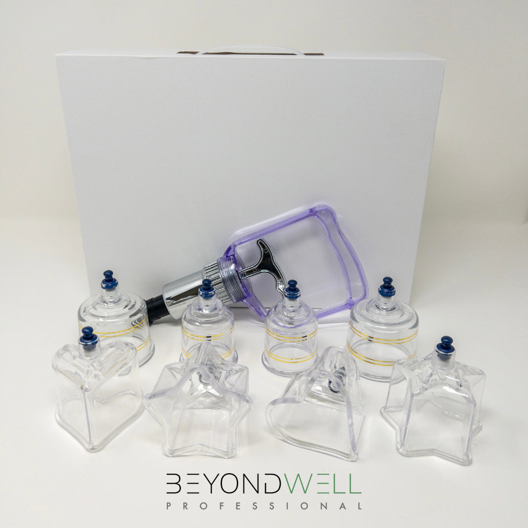 8x Heart - Star - Round Cupping Set with Pump - Top Quality