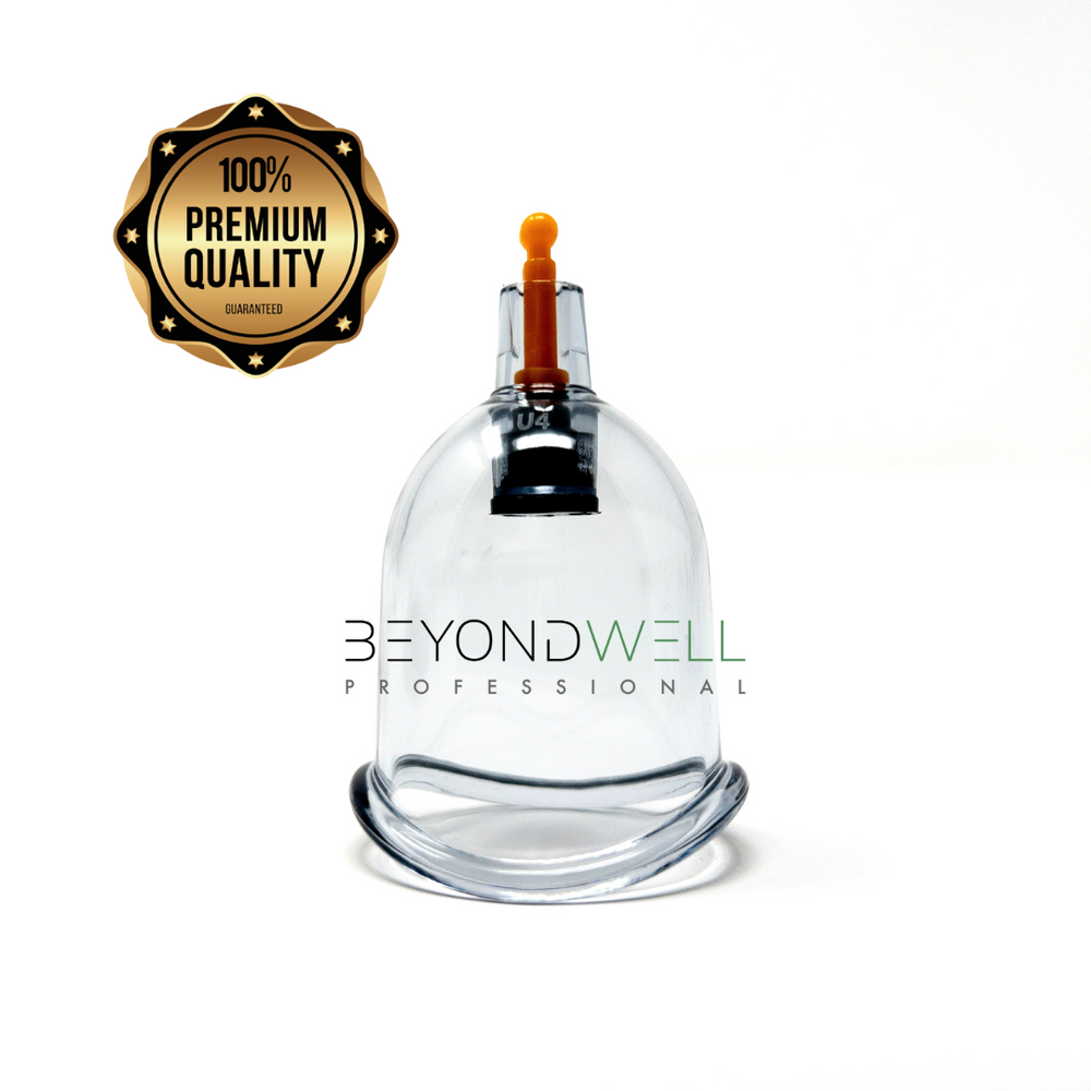 BeyondWell Gebogene Schröpfgläser 4.4 cm (100 Stück) - Premium Produkt
