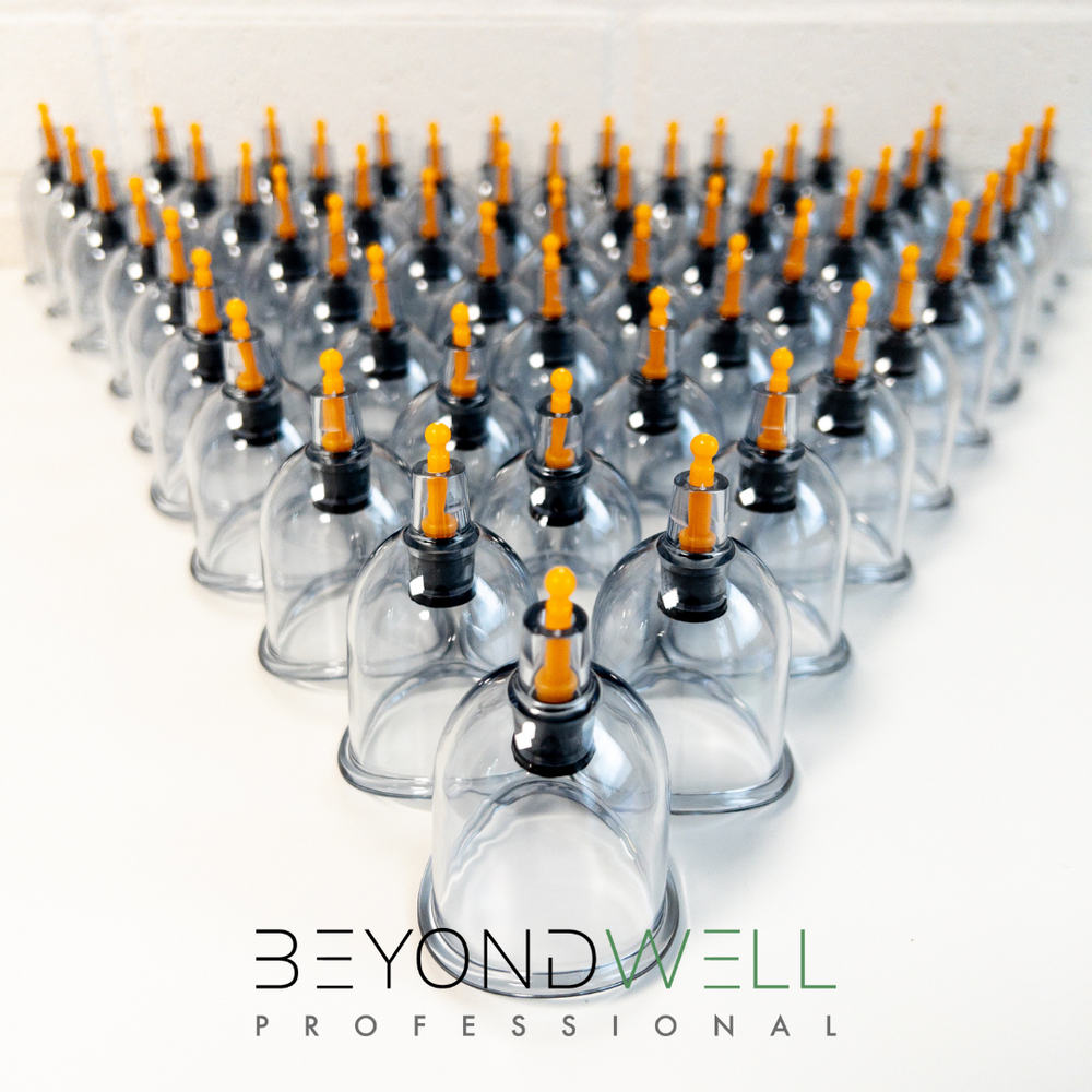 BeyondWell Gebogene Schröpfgläser 4.4 cm (100 Stück) - Premium Produkt